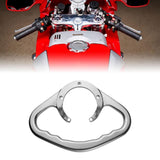 Maxbell Tank Armrest Aluminum Alloy Sturdy Upgrade Repair Passenger Grab Handle Silver