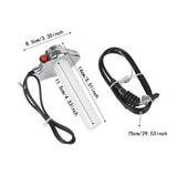Maxbell Twist Throttle Grip Motorcycle Throttle Assembly for Motocross Scooter Silver