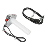 Maxbell Twist Throttle Grip Motorcycle Throttle Assembly for Motocross Scooter Silver