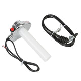 Maxbell Twist Throttle Grip Motorcycle Throttle Assembly for Motocross Scooter Silver