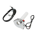 Maxbell Twist Throttle Grip Motorcycle Throttle Assembly for Motocross Scooter Silver