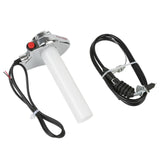 Maxbell Twist Throttle Grip Motorcycle Throttle Assembly for Motocross Scooter Silver
