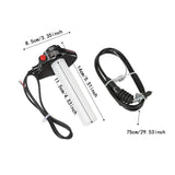 Maxbell Twist Throttle Grip Motorcycle Throttle Assembly for Motocross Scooter Black