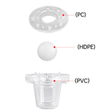 Maxbell Boat Self Bailing Ball Scupper Valve Drain Valve Positive Sealing Ball Drain