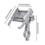 Maxbell Bike Phone Holder Multiple Angles Shockproof for Bicycle Car Motorcycle argent