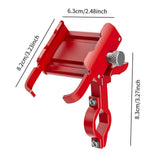 Maxbell Bike Phone Holder Multiple Angles Shockproof for Bicycle Car Motorcycle red