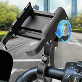 Maxbell Bike Phone Holder Multiple Angles Shockproof for Bicycle Car Motorcycle black