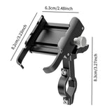 Maxbell Bike Phone Holder Multiple Angles Shockproof for Bicycle Car Motorcycle black