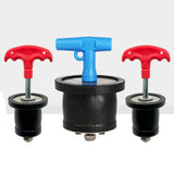 Maxbell Scupper Plugs Kayak Hull Livewell Oil Resistant Kitchen Expansion Drain Plug for 2.5 to 3.1cm