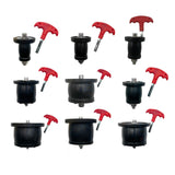 Maxbell Scupper Plugs Kayak Hull Livewell Oil Resistant Kitchen Expansion Drain Plug for 2.5 to 3.1cm