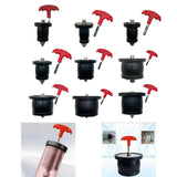 Maxbell Scupper Plugs Kayak Hull Livewell Oil Resistant Kitchen Expansion Drain Plug for 2.5 to 3.1cm