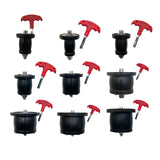 Maxbell Scupper Plugs Kayak Hull Livewell Oil Resistant Kitchen Expansion Drain Plug for 2.5 to 3.1cm