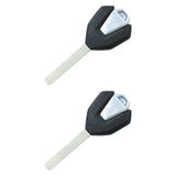 Maxbell Key Blank for Motorcycle Uncut Sturdy Motorbike Key for Cfmoto 250SR/NK 2pcs