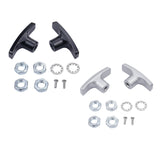 Maxbell 2Pcs RV Waste Valve Handles with 4 Nuts 2 Screws 2 Gaskets Tank Hose Handles Black