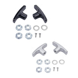 Maxbell 2Pcs RV Waste Valve Handles with 4 Nuts 2 Screws 2 Gaskets Tank Hose Handles Black
