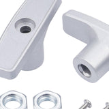 Maxbell 2Pcs RV Waste Valve Handles with 4 Nuts 2 Screws 2 Gaskets Tank Hose Handles Gray