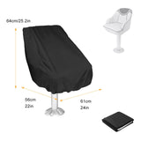 Maxbell Boat Chair Cover Protective Ship 210D Oxford Cloth Dustproof with Drawstring 56cmx61cmx64cm