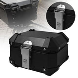 Maxbell Motorcycle Top Case Aluminum Alloy Travel Equipment Motorbike Tail Box Trunk black