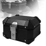 Maxbell Motorcycle Top Case Aluminum Alloy Travel Equipment Motorbike Tail Box Trunk black
