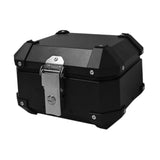 Maxbell Motorcycle Top Case Aluminum Alloy Travel Equipment Motorbike Tail Box Trunk black