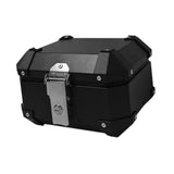 Maxbell Motorcycle Top Case Aluminum Alloy Travel Equipment Motorbike Tail Box Trunk black