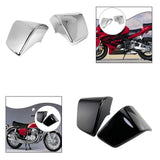 Maxbell 1 Pair Motorcycle Battery Fairing Covers Dustproof Cover Replaces Side Panel Silver
