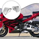Maxbell 1 Pair Motorcycle Battery Fairing Covers Dustproof Cover Replaces Side Panel Silver