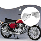 Maxbell 1 Pair Motorcycle Battery Fairing Covers Dustproof Cover Replaces Side Panel Silver