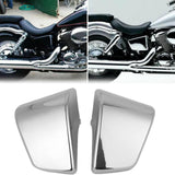 Maxbell 1 Pair Motorcycle Battery Fairing Covers Dustproof Cover Replaces Side Panel Silver