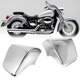 Maxbell 1 Pair Motorcycle Battery Fairing Covers Dustproof Cover Replaces Side Panel Silver