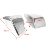 Maxbell 1 Pair Motorcycle Battery Fairing Covers Dustproof Cover Replaces Side Panel Silver
