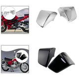 Maxbell 1 Pair Motorcycle Battery Fairing Covers Dustproof Cover Replaces Side Panel Silver