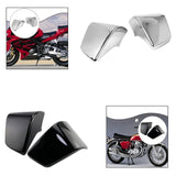 Maxbell 1 Pair Motorcycle Battery Fairing Covers Dustproof Cover Replaces Side Panel Silver