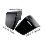 Maxbell 1 Pair Motorcycle Battery Fairing Covers Dustproof Cover Replaces Side Panel Black