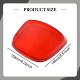 Maxbell Tail Light Cover Sturdy Trim Motorcycle Brake Taillight Cover for Vespa red