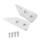 Maxbell Motorcycle Handguards Protector Cover Lightwight Hand Guard Decorative Cover Silver