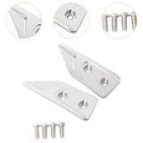 Maxbell Motorcycle Handguards Protector Cover Lightwight Hand Guard Decorative Cover Silver