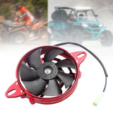 Maxbell Electric Cooling Thermal Fan for ATV 125 150cc 200cc 250cc Motorcycle Red