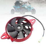 Maxbell Electric Cooling Thermal Fan for ATV 125 150cc 200cc 250cc Motorcycle Red