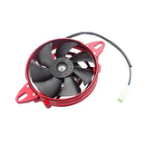 Maxbell Electric Cooling Thermal Fan for ATV 125 150cc 200cc 250cc Motorcycle Red