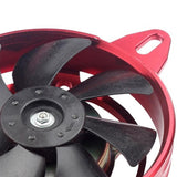 Maxbell Electric Cooling Thermal Fan for ATV 125 150cc 200cc 250cc Motorcycle Red