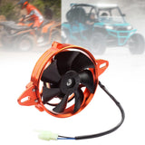 Maxbell Electric Cooling Thermal Fan for ATV 125 150cc 200cc 250cc Motorcycle Orange