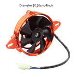 Maxbell Electric Cooling Thermal Fan for ATV 125 150cc 200cc 250cc Motorcycle Orange