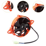Maxbell Electric Cooling Thermal Fan for ATV 125 150cc 200cc 250cc Motorcycle Orange