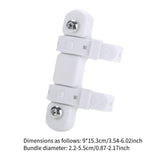Maxbell Bike Bottle Cage Mounting Base Sturdy Silicone for Mountain Bikes  White