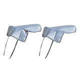 Maxbell Motorcycle Seat Cover Saddle Cover Accessories with Elastic Straps Sun Shade with Rearview Holes