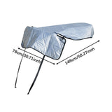 Maxbell Motorcycle Seat Cover Saddle Cover Accessories with Elastic Straps Sun Shade with Rearview Holes