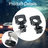 Maxbell 2Pcs Swivel Auxiliary Light Bracket for BMW R1250GS Adventure 2019-2024 Black