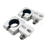 Maxbell 2Pcs Swivel Auxiliary Light Bracket for BMW R1250GS Adventure 2019-2024 Silvery