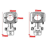 Maxbell 2Pcs Swivel Auxiliary Light Bracket for BMW R1250GS Adventure 2019-2024 Silvery